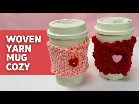 Easy Yarn Mug Cozy | Crochet-Free DIY