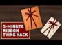 Easy 5-Minute Ribbon Tying Hack | Perfect Last-Minute Gift Idea #easy #diy #gift