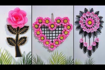 Easy Paper wall hanging ideas | Paper flower wall decoration | Paper craft Home decoration ideas