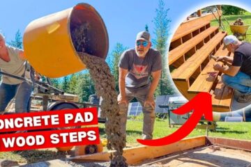 DIY Entry Stairs Build: Concrete Pad to Solid Wooden Steps