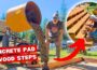 DIY Entry Stairs Build: Concrete Pad to Solid Wooden Steps