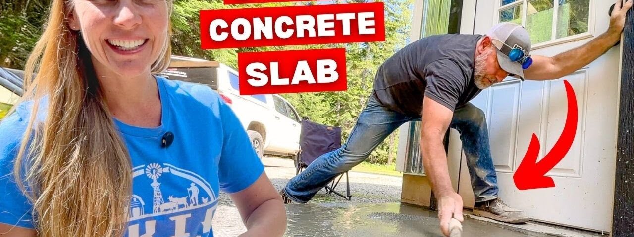DIY Dirt to Concrete Pad TRANSFORMATION