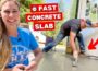 DIY Dirt to Concrete Pad TRANSFORMATION