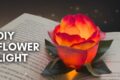 Easy DIY Flower Light Candle | How to Make a Tealight Flower Candle