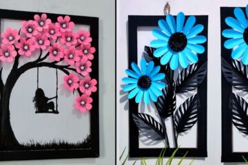 Quick and easy paper crafts wall hanging ideas | Paper flower wall decoration | Paper craft Easy