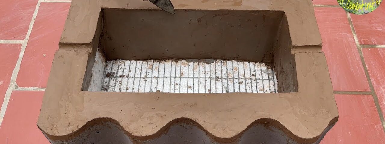 Details on how to make a multipurpose stove from clay roofing sheets and cement simple and effective
