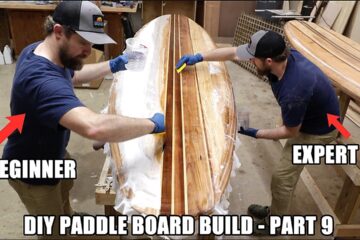 How to Build a Paddle Board (Part 9) Fiberglass!