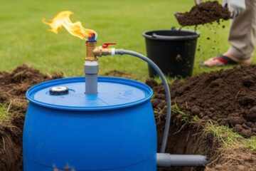 No More Gas Cylinders! I Get Free Gas All Year Round Using Just a Blue Plastic Barrel +PVC Pipes