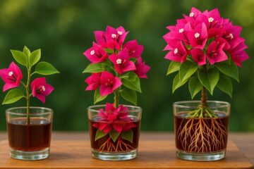 Just 1 Cup! Bougainvillea branches take root and bloom 5 times faster than usual.