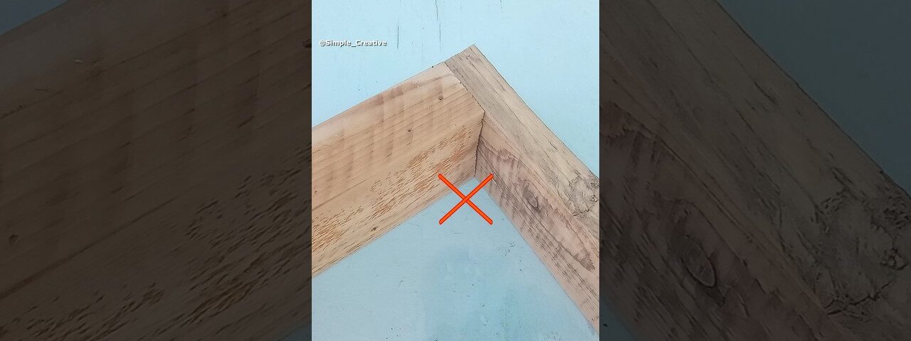 Woodworking tips and tricks! How to make a reliable corner joint for boards of different sizes