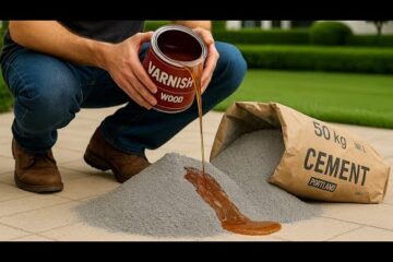 Mix CEMENT with VARNISH and discover the SECRET that can BE WORTH MILLIONS of dollars!
