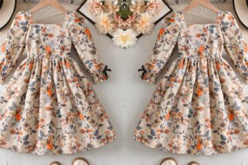Designer Square Neck Baby Frock Cutting & Stitching | Easy DIY Baby Frock