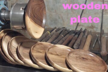 From a piece of wood to a luxurious plate | Making a handmade Woodturning