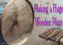 Satisfying Woodturning – Huge Plate