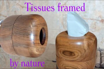 Woodturning Magic: Handmade Wooden Tissue Holder