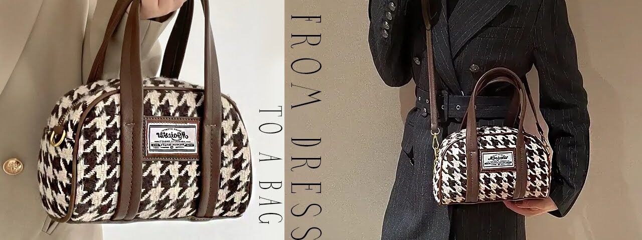 DIY CLOTH RECYCLE Purse Bag sewing from scratch like real brand one