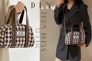 DIY CLOTH RECYCLE Purse Bag sewing from scratch like real brand one