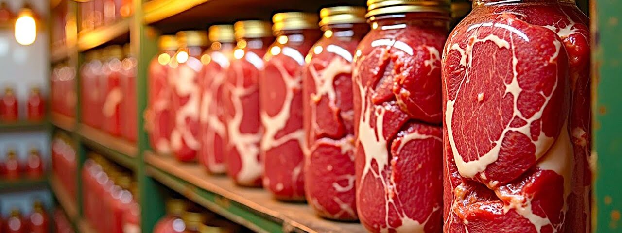 This is how the Amish Store meat in a Jar without a Refrigerator! It doesn’t Spoil for Years!