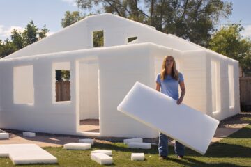 She Turned Styrofoam Into a HOUSE Time-Lapse | Start to Finish