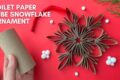 DIY Snowflake Ornament With Toilet Paper Rolls ❄️ | DIY Christmas Decor