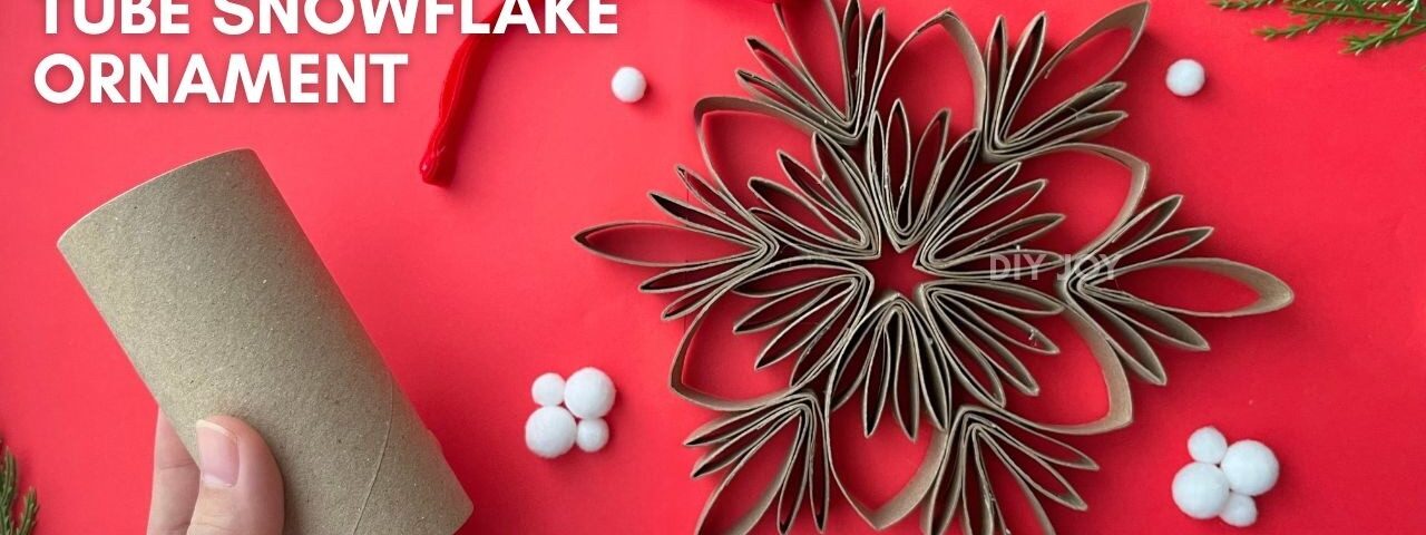 DIY Snowflake Ornament With Toilet Paper Rolls ❄️ | DIY Christmas Decor