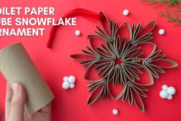 DIY Snowflake Ornament With Toilet Paper Rolls ❄️ | DIY Christmas Decor