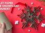 DIY Snowflake Ornament With Toilet Paper Rolls ❄️ | DIY Christmas Decor